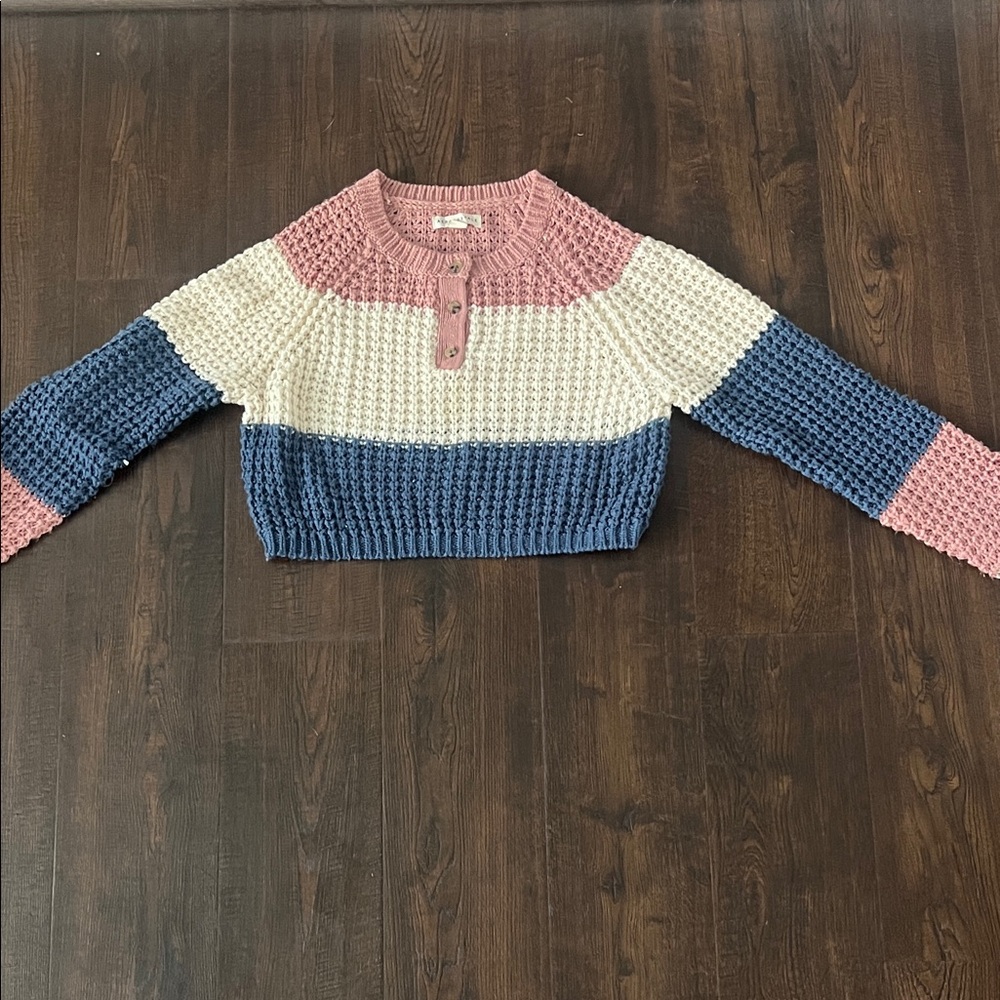 Aeropostale cropped Pink Knit Sweater
